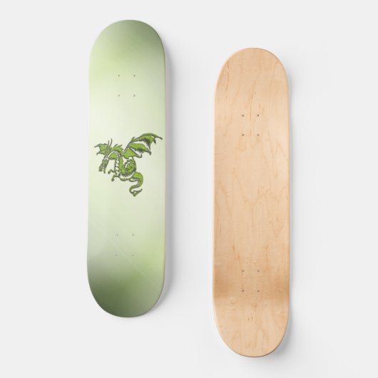 Drache für grüne Kämpfe Skateboard (Vorderseite)