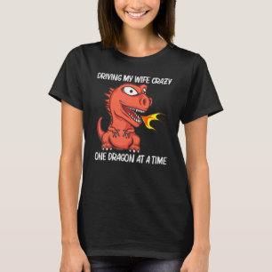 Drache für Männer Papa Feuer atmendes Wesen 1 T-Shirt