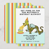 Drache Geburtstag Einladung (Vorne/Hinten)