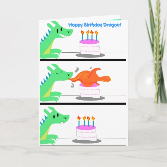 Drache Geburtstagskarte Lustig Karte Zazzle De