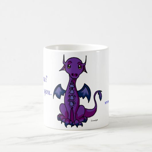 Drache, Gefühlsblau? Kaffeetasse (Mittel)