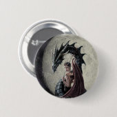 Drache-Geliebte - Knopf Button (Vorne & Hinten)