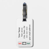 Drache-Gepäckanhänger Milliamperestunde Jongg Gepäckanhänger (Rückseite vertikal)