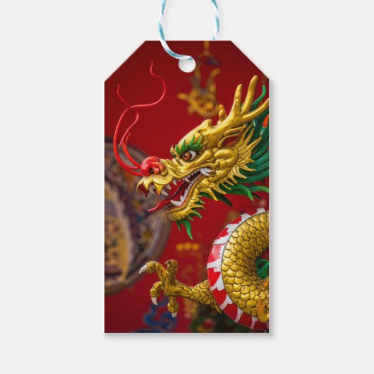 Drache Geschenkanhänger (Vorderseite)