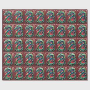 Drache Geschenkpapier