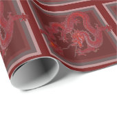 Drache Geschenkpapier (Rolleneckpunkt)