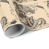 Drache Geschenkpapier (Rolleneckpunkt)