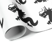 Drache Geschenkpapier (Rolleneckpunkt)