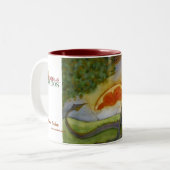 Drache-Geschichten-Tasse Zweifarbige Tasse (Vorderseite Links)