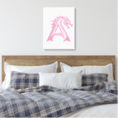 Drache gestalteter Buchstabe A, Drachenalphabet, M Leinwanddruck (Insitu (Schlafzimmer))