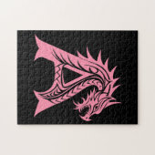 Drache gestalteter Buchstabe A, Drachenalphabet, M Puzzle (Horizontal)