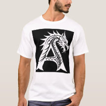 Drache gestalteter Buchstabe A, Drachenalphabet, M