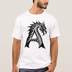 Drache gestalteter Buchstabe A, Drachenalphabet, M T-Shirt