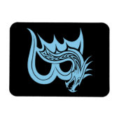 Drache gestalteter Buchstabe B, Drachenalphabet, M Magnet (Horizontal)