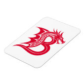 Drache gestalteter Buchstabe B, Drachenalphabet, M Magnet (Linke Seite)