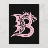 Drache gestalteter Buchstabe B, Drachenalphabet, M Postkarte (Vorderseite)