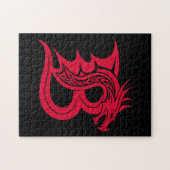Drache gestalteter Buchstabe B, Drachenalphabet, M Puzzle (Horizontal)