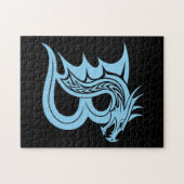 Drache gestalteter Buchstabe B, Drachenalphabet, M Puzzle (Horizontal)