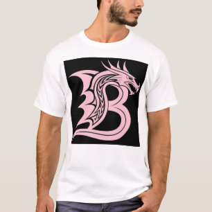 Drache gestalteter Buchstabe B, Drachenalphabet, M T-Shirt