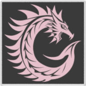 Drache gestalteter Buchstabe C, Drachenalphabet, M Aufkleber (Vorderseite)