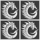 Drache gestalteter Buchstabe C, Drachenalphabet, M Aufkleber (Vorderseite)