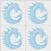 Drache gestalteter Buchstabe C, Drachenalphabet, M Aufkleber (Vorderseite)