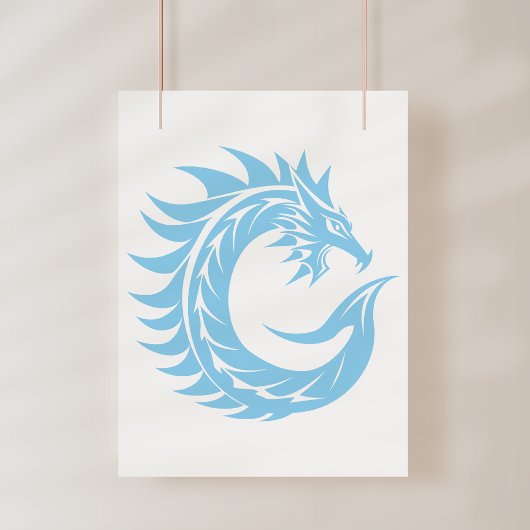 Drache gestalteter Buchstabe C, Drachenalphabet, M Fotodruck