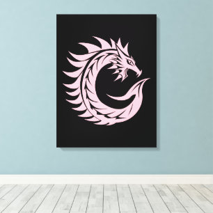 Drache gestalteter Buchstabe C, Drachenalphabet, M Leinwanddruck