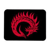 Drache gestalteter Buchstabe C, Drachenalphabet, M Magnet (Horizontal)