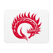 Drache gestalteter Buchstabe C, Drachenalphabet, M Magnet (Horizontal)