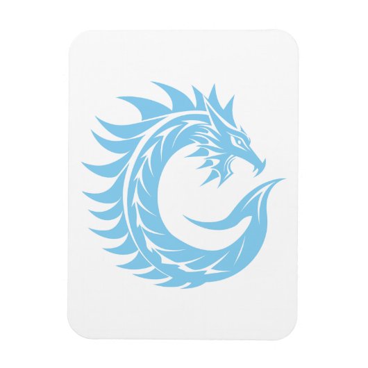 Drache gestalteter Buchstabe C, Drachenalphabet, M Magnet (Vertikal)