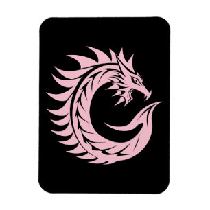 Drache gestalteter Buchstabe C, Drachenalphabet, M Magnet