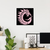 Drache gestalteter Buchstabe C, Drachenalphabet, M Poster (Heimbüro)