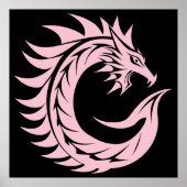 Drache gestalteter Buchstabe C, Drachenalphabet, M Poster (Vorne)
