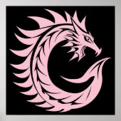 Drache gestalteter Buchstabe C, Drachenalphabet, M Poster (Vorne)