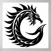 Drache gestalteter Buchstabe C, Drachenalphabet, M Poster (Vorne)