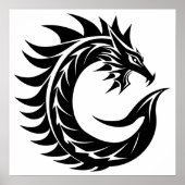 Drache gestalteter Buchstabe C, Drachenalphabet, M Poster (Vorne)