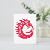 Drache gestalteter Buchstabe C, Drachenalphabet, M Postkarte (Stehend Vorderseite)
