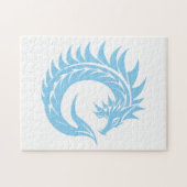 Drache gestalteter Buchstabe C, Drachenalphabet, M Puzzle (Horizontal)