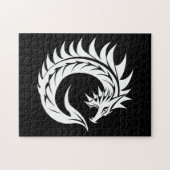 Drache gestalteter Buchstabe C, Drachenalphabet, M Puzzle (Horizontal)