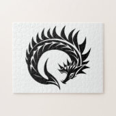 Drache gestalteter Buchstabe C, Drachenalphabet, M Puzzle (Horizontal)