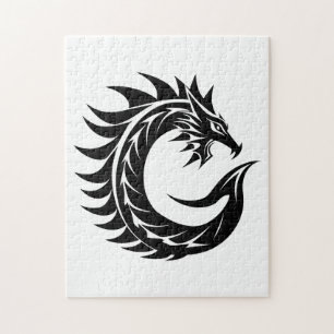 Drache gestalteter Buchstabe C, Drachenalphabet, M Puzzle
