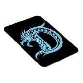 Drache gestalteter Buchstabe D, Drachenalphabet, M Magnet (Rechte Seite)