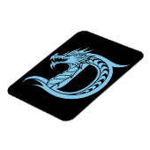 Drache gestalteter Buchstabe D, Drachenalphabet, M Magnet (Linke Seite)