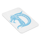 Drache gestalteter Buchstabe D, Drachenalphabet, M Magnet (Rechte Seite)