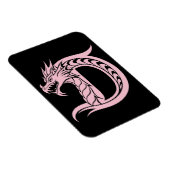 Drache gestalteter Buchstabe D, Drachenalphabet, M Magnet (Rechte Seite)