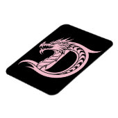 Drache gestalteter Buchstabe D, Drachenalphabet, M Magnet (Linke Seite)