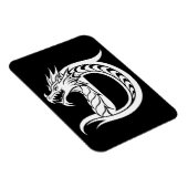 Drache gestalteter Buchstabe D, Drachenalphabet, M Magnet (Rechte Seite)
