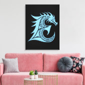 Drache gestalteter Buchstabe E, Drachenalphabet, M Leinwanddruck (Insitu (Wohnzimmer))