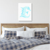 Drache gestalteter Buchstabe E, Drachenalphabet, M Leinwanddruck (Insitu (Schlafzimmer))